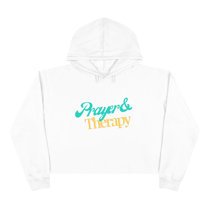 "Prayer & Therapy" Cropped Hoodie