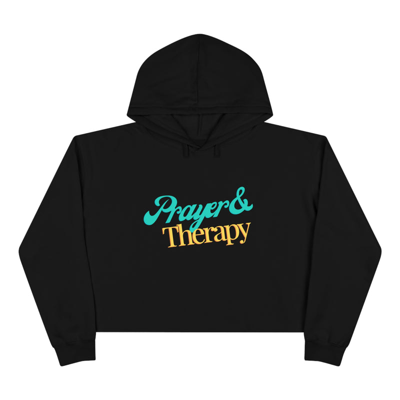 "Prayer & Therapy" Cropped Hoodie